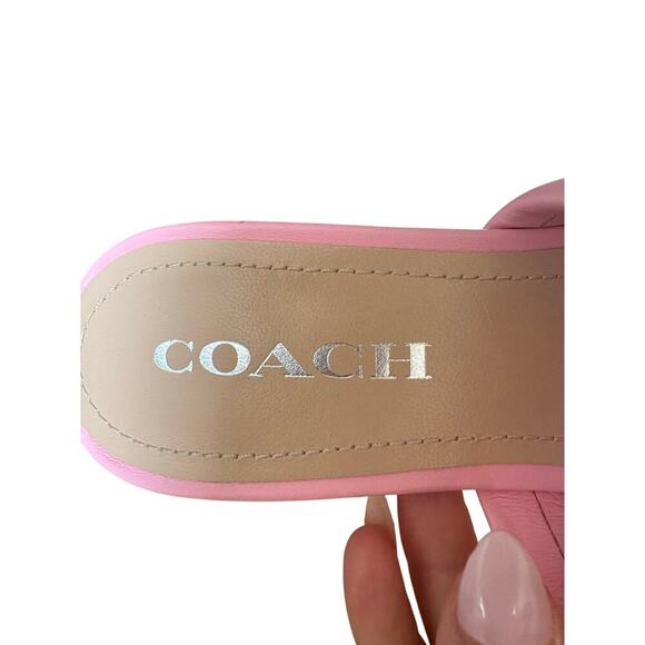 Coach Kellie soft pink Barbie dress sandals heels 7 - Picture 12 of 13